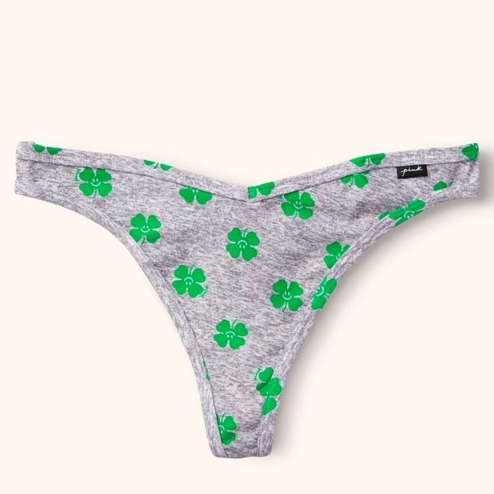 VS PINK Cotton Thong Underwear